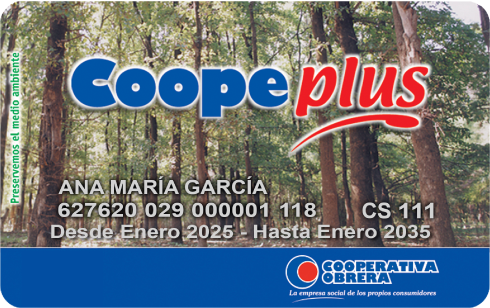 Tarjeta Coopeplus